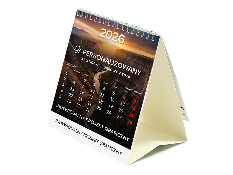 Kalendarz biurkowy Personalizowany