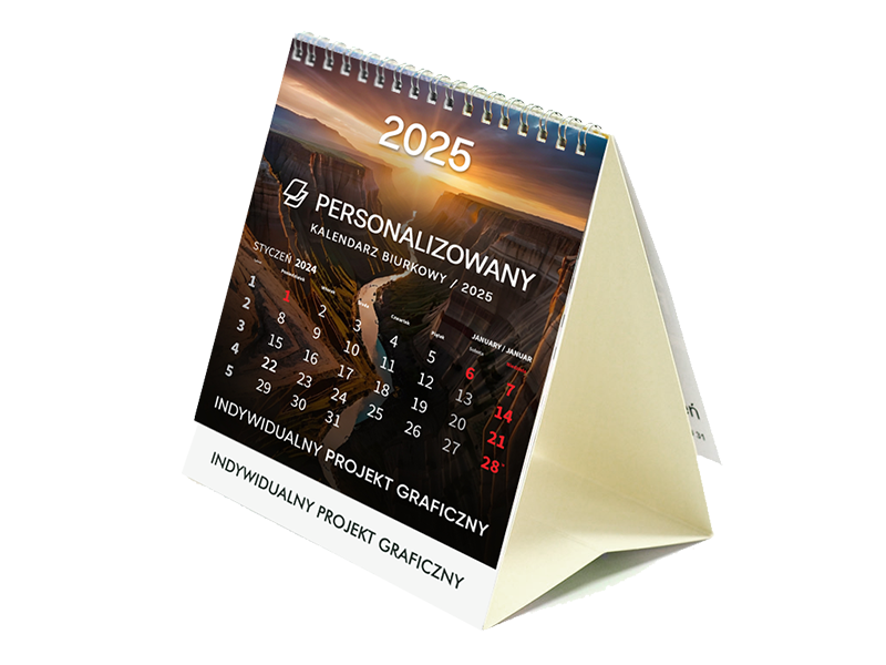 Kalendarz biurkowy Personalizowany