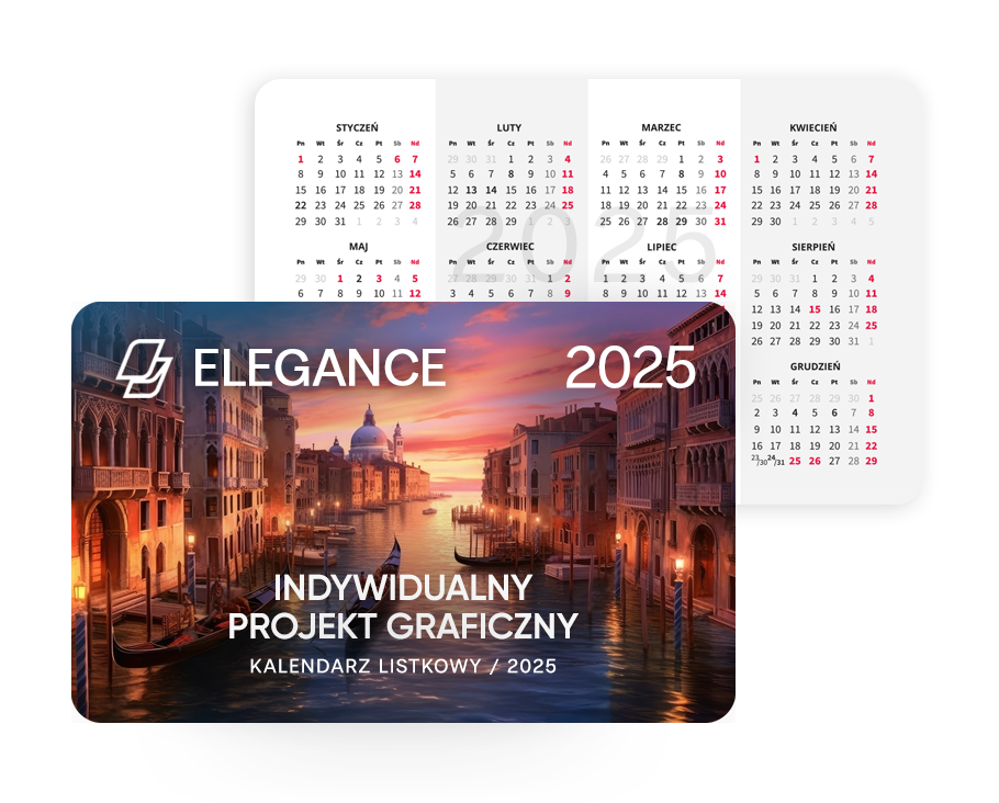 Kalendarz listkowy Elegance