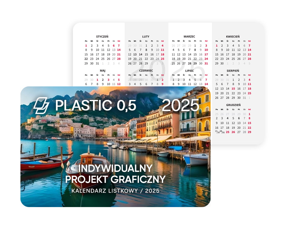 Kalendarz listkowy Plastic 0,5