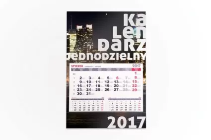 Kalendarz jednodzielny MAXI