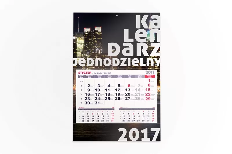 Kalendarz jednodzielny MAXI
