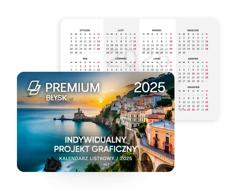 Kalendarz listkowy Premium Błysk