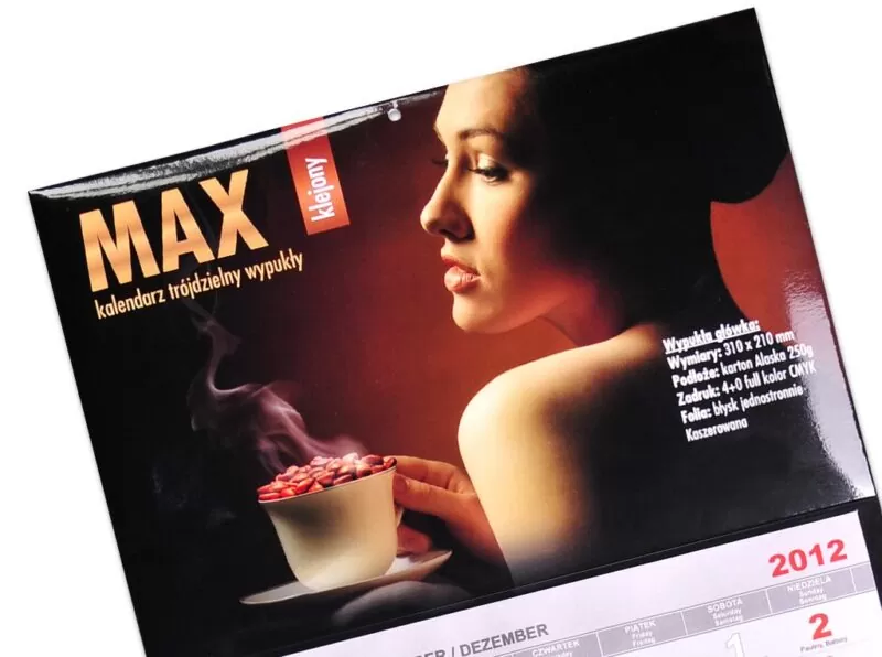 Kalendarz trójdzielny Max